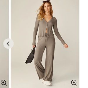 Well Traveled Cardigan + Wide Leg Pant Set